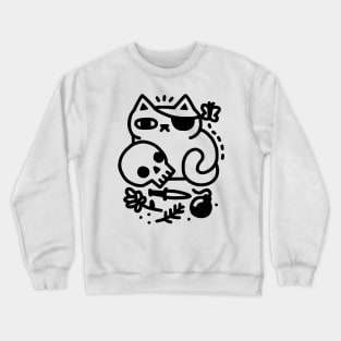 Badass Cat Crewneck Sweatshirt